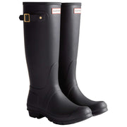 Stivali Wellington Hunter Original Tall Leopard Backstrap - Nero/Beige