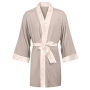 Bown of London Gaia Lightweight Short Dressing Gown - Nude
