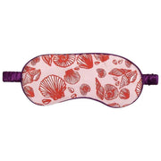 Maschera per gli occhi in seta Flint Shells di Jessica Russell - Rosso/Rosa