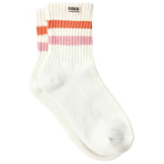 Calzini Roka Windsor Stripe Crew - Mandarino/Rosa