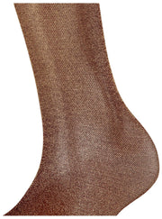 Calzini alti al ginocchio Falke Glitter 30 denari - Barolo/Oro