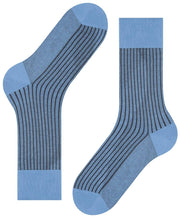 Calzini a strisce Falke Oxford - Blu del flusso di mais
