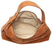 Borsa morbida in pelle scamosciata Elie Beaumont - Marrone chiaro
