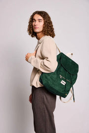 Zaino Hindbag Eliot - Velluto verde pino