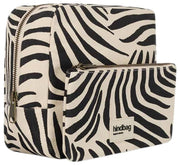 Borsa da toilette Hindbag Alix extra large - Ecru Zebra