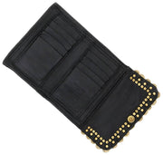 Portamonete Campomaggi Felloniche Stud - Nero/Oro