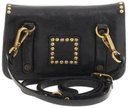 Borsa a tracolla Campomaggi Gloria Pochette Stud - Nera