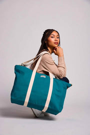 Borsa da weekend Hindbag Jean - Blu pavone