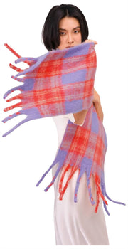 Sciarpa Cozy Flora in polvere - Mix di mandarini