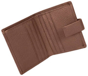 Portafoglio porta carte bifold Dents Aire - marrone cioccolato
