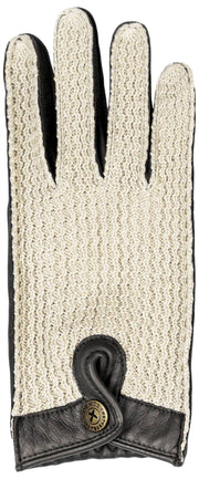 Guanti da guida in pelle Dents The Suited Racer Hatcher - neri