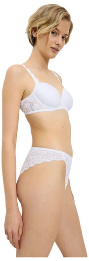 Slip Tai a gamba alta Triumph Amourette - Bianco