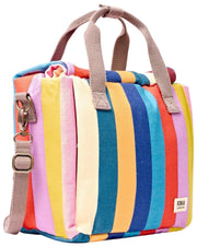 Borsa per il pranzo in tela di cotone Roka Hampstead - Ampia multiriga
