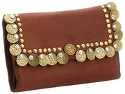 Portamonete Campomaggi Felloniche Stud - Cognac Tan