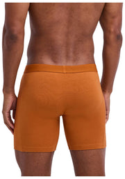 Boxer a gamba lunga Falke Daily Comfort, confezione da 2 - blu/arancione