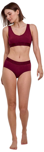 Bralette bustino in confezione da 2 Falke Daily Comfort - rosso