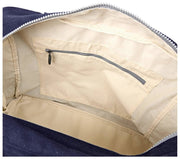 Borsa tote media Roka Sloane in tela di cotone - Blu navy
