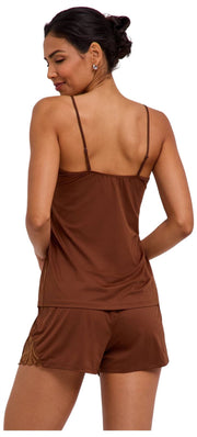 Top chemise Falke Delicate Touch - Marrone cervo
