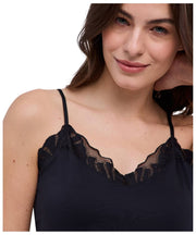 Falke Delicate Touch Chemise Top - Black