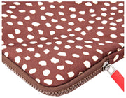 Custodia per laptop in tela riciclata Roka Brick Lane - Macchia marrone