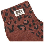 Calzini Roka Wembley Anke - Mini Leopard Marrone organico
