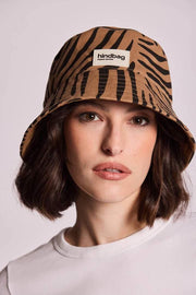 Cappello da pescatore Bob Hindbag - Cannella Zebra Marrone