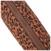 Custodia piccola in tela di cotone Roka Tate - Mini Leopard Brown