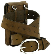 Borsa porta cellulare Campomaggi Siena Stud - Verde militare