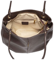 Borsa tote morbida curva Elie Beaumont - Marrone cioccolato