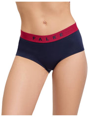 Slip a vita bassa Falke Daily Comfort Print, confezione da 2 - nero/rosso