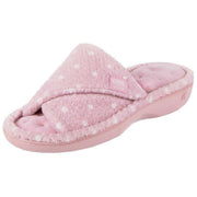 isotoner-popcorn-turnover-open-toe-slippers---pink-spot-34523375