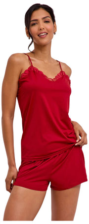 Top chemise Falke Delicate Touch - Ventimiglia Rosso