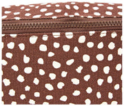 Marsupio in tela di cotone Roka Mill Hill - Pois marrone