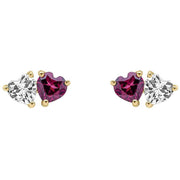 elements-gold-toi-et-moi-heart-garnet-and-topaz-9ct-gold-earrings---goldred-35461251