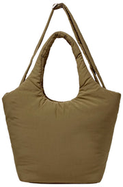 Borsa a tracolla Roka Oxford Taslon media - Marrone muschio