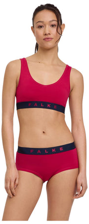 Confezione da 2 bralette bustier Falke Daily Comfort Print - Rosso/Nero