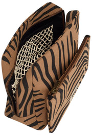 Borsa da toilette Hindbag Alix extra large - Cannella Zebra Marrone