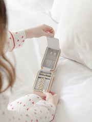 Scatola da viaggio per gioielli e orologi Stackers - Blush/Oro