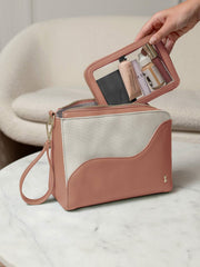 Set di 2 borse per la toilette Stackers Wave - Desert Orange