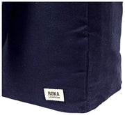 Borsa tote media Roka Sloane in tela di cotone - Blu navy