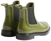 Stivali Chelsea Hunter Comando Gloss - Verde lucertola