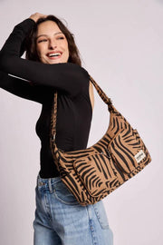 Borsa a tracolla multitasche Hindbag Emile - Cannella Tiger Brown