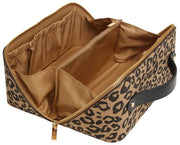 Custodia per treno con stampa animalier Alice Wheeler London - Nera/leopardata