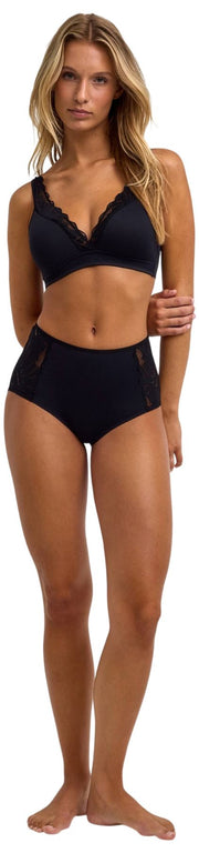 Slip a vita media Falke Delicate Touch - neri