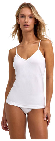 Top spaghetti senza cuciture Falke Daily - bianco