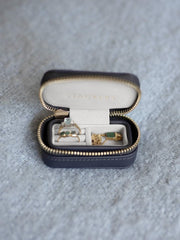 Stackers Petite portagioielli da viaggio con cerniera - blu navy