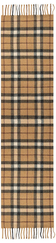 Sciarpa con nappe e quadri scozzesi Dents - Beige