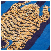 Giubbotto bomber in cotone Elie Beaumont Serendipity - Tigre tibetana blu