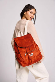 Zaino Hindbag Eliot - Velluto mattone arancione