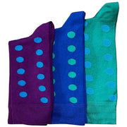 bassin-and-brown-bamboo-spotted-three-pack-socks---purplegreenblue-35060357